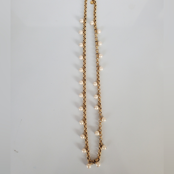 Long pearl necklace with matching bracelet - Picture 2 of 7
